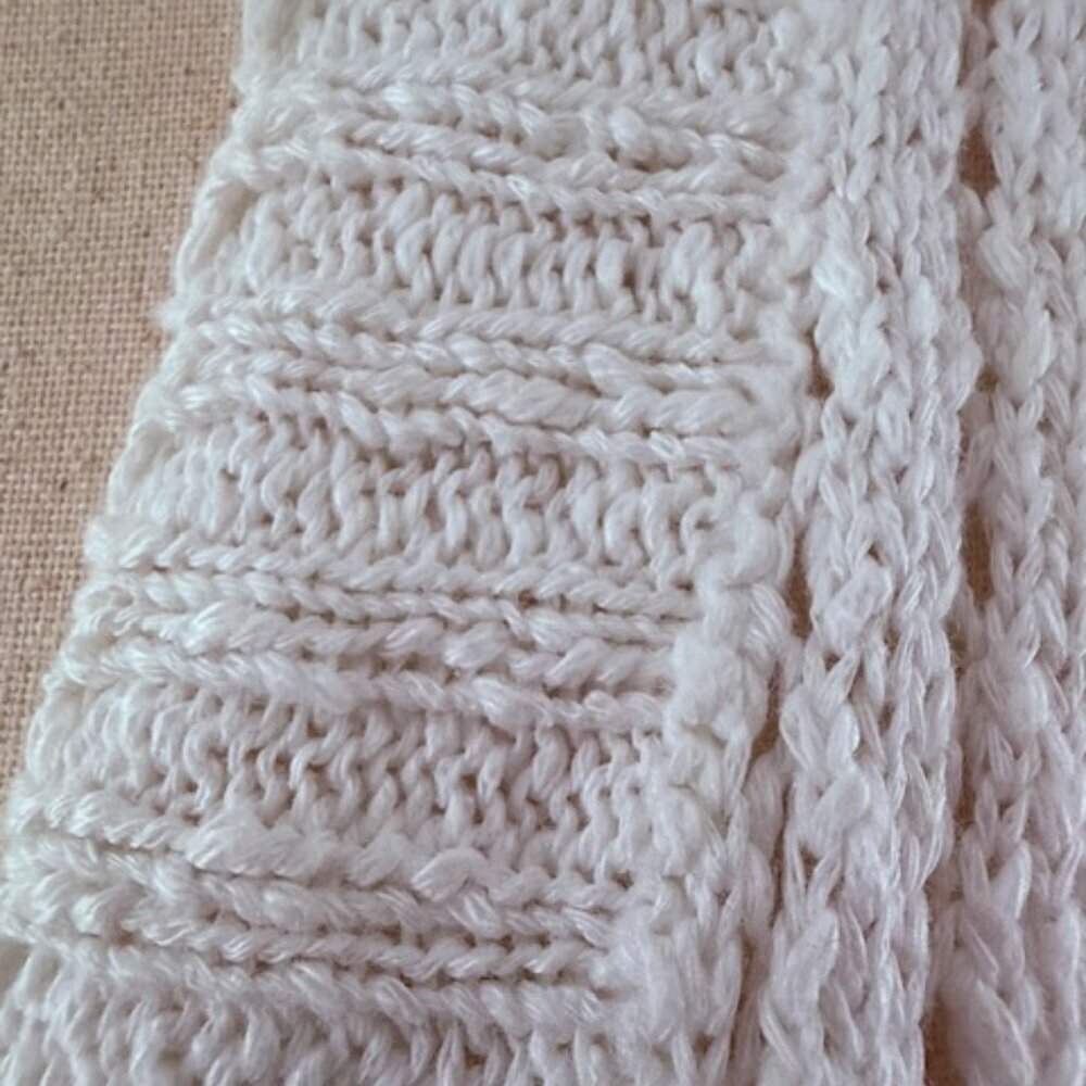 Torrid Open Stitch White Cardigan Poncho Sweater Short Sleeves 3/4 = 22/24 NWT - Picture 5 of 16